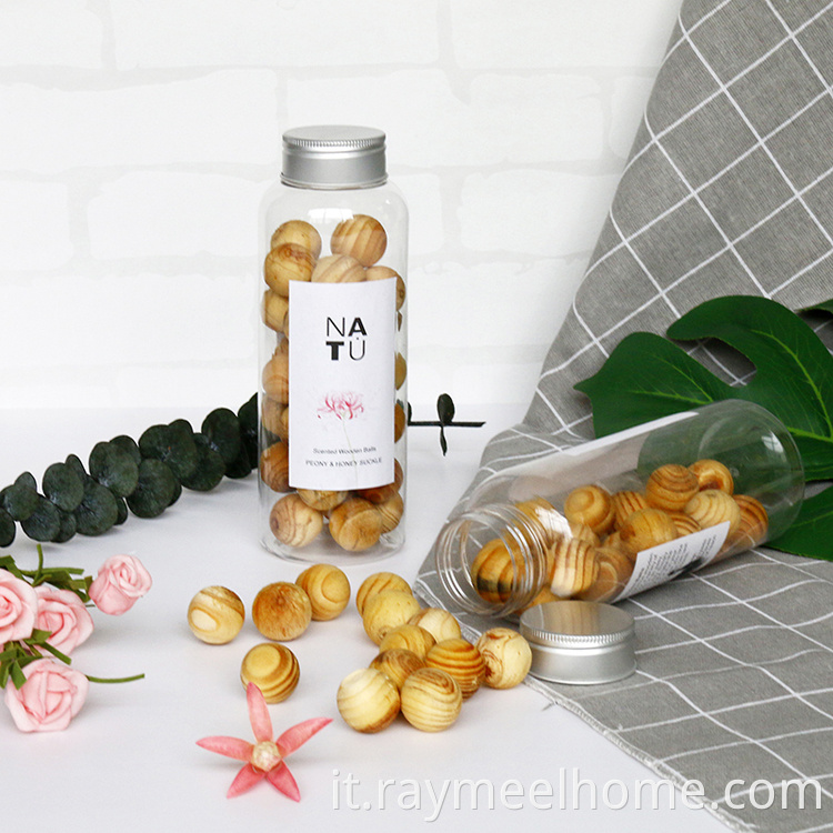 Vendita calda Lavender Brewiner Air Gel Sfere in legno gel profumato